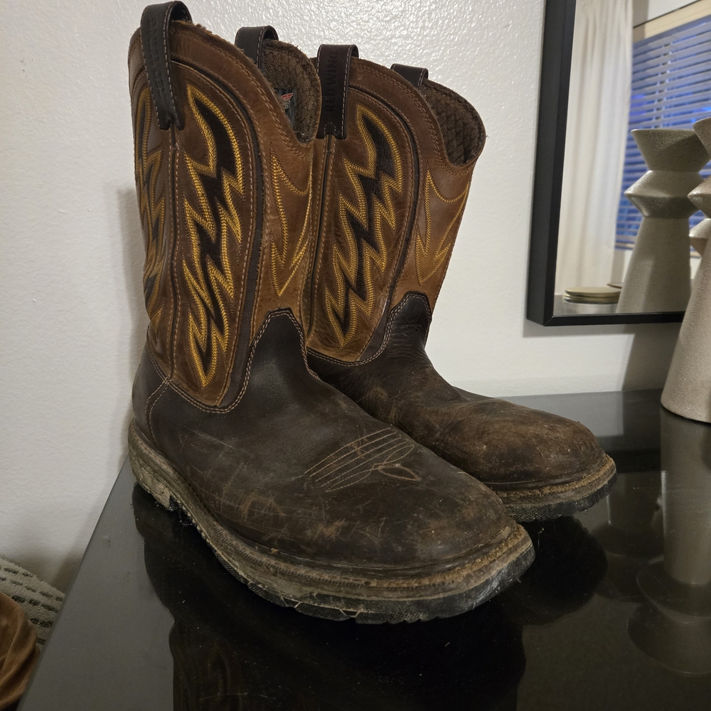 Red Wing Shoes Two-Tone Leather Boots